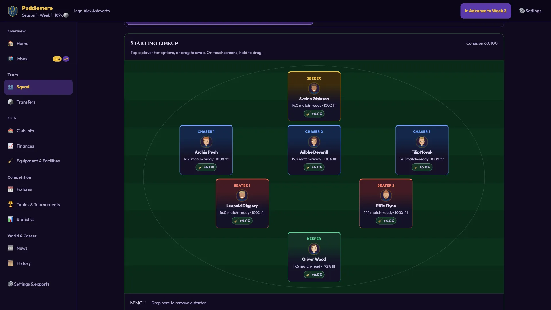Quidditch Manager screenshot 4