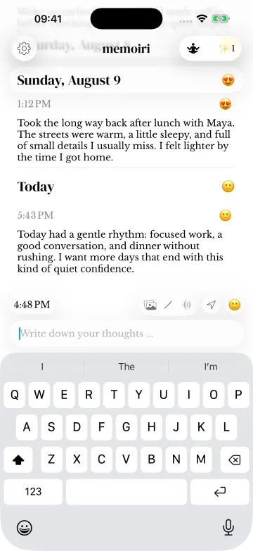 Best journaling app screenshot 1