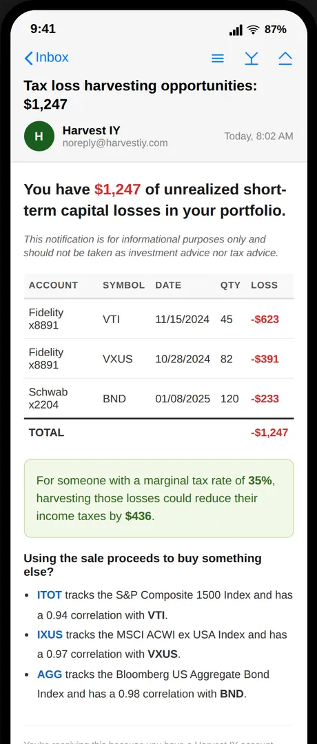 Harvest IY screenshot 1