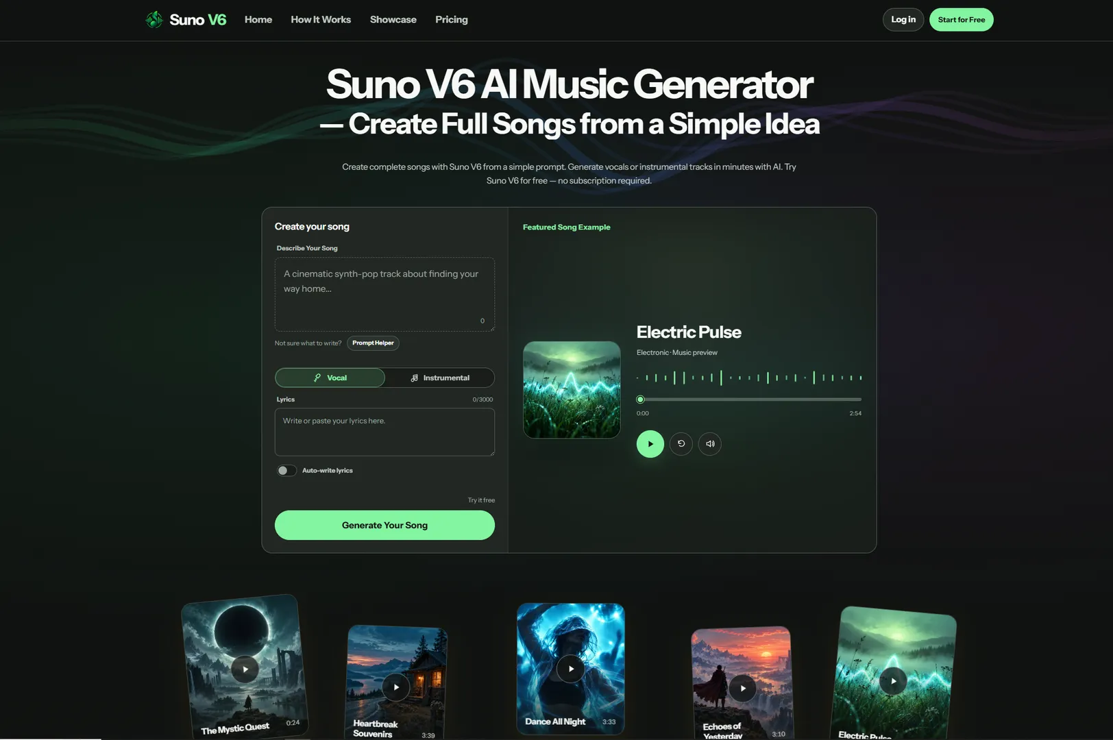 Suno V6 AI Music Generator screenshot 1