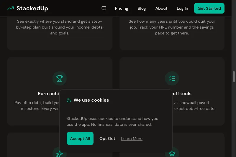 StackedUp Finance screenshot 2