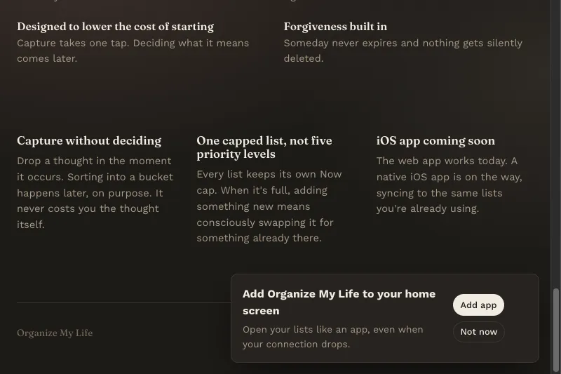 Organize My Life screenshot 4