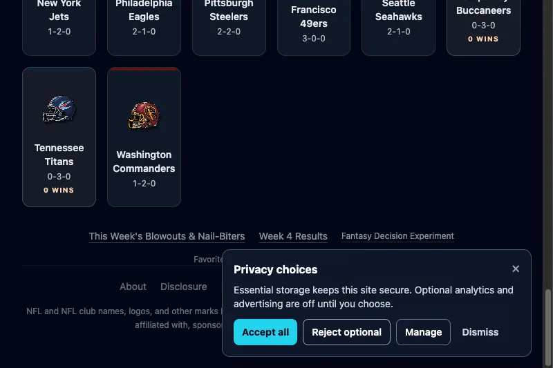 Has My NFL Team Won A Game screenshot 3