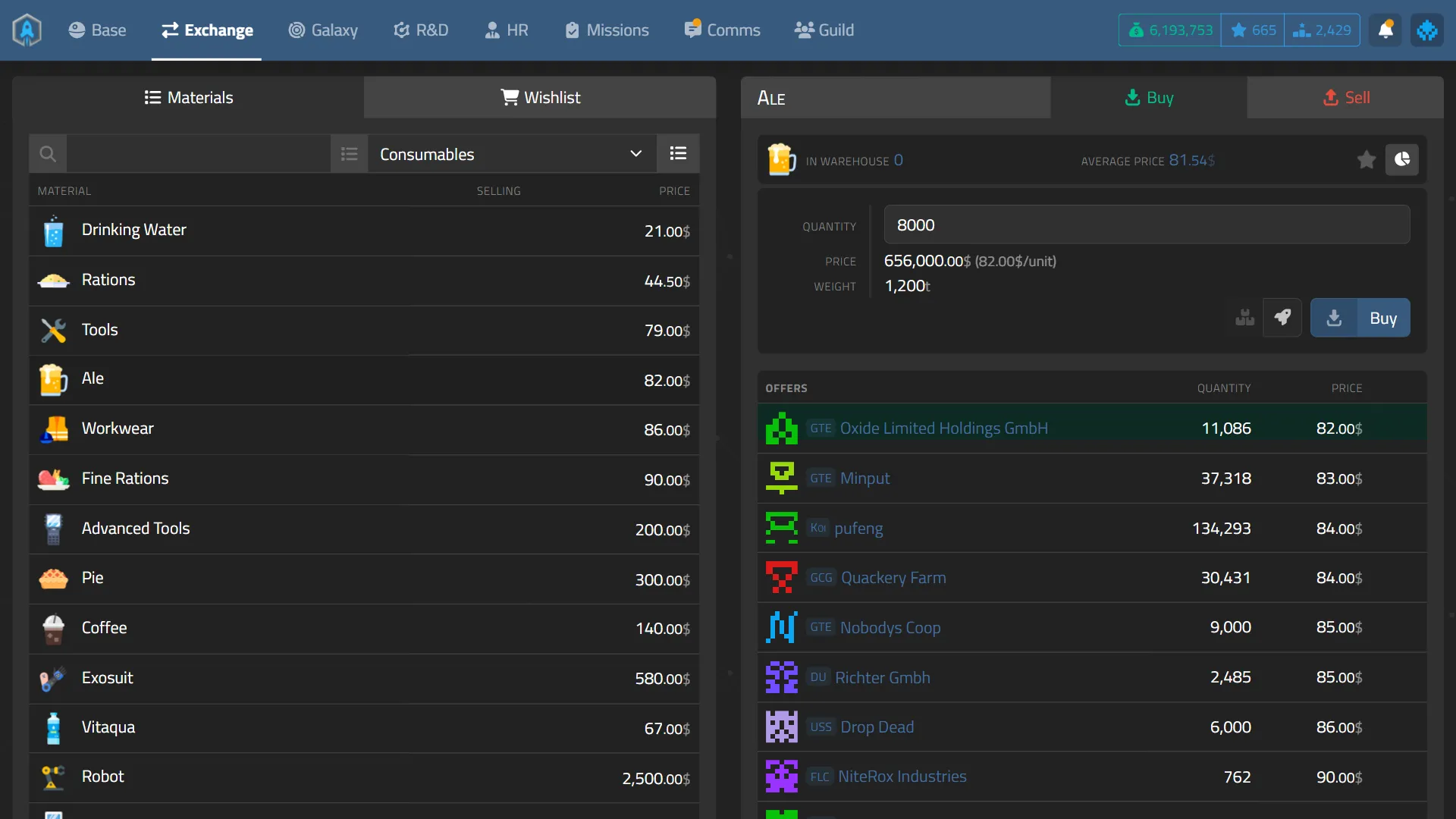 Galactic Tycoons screenshot 4