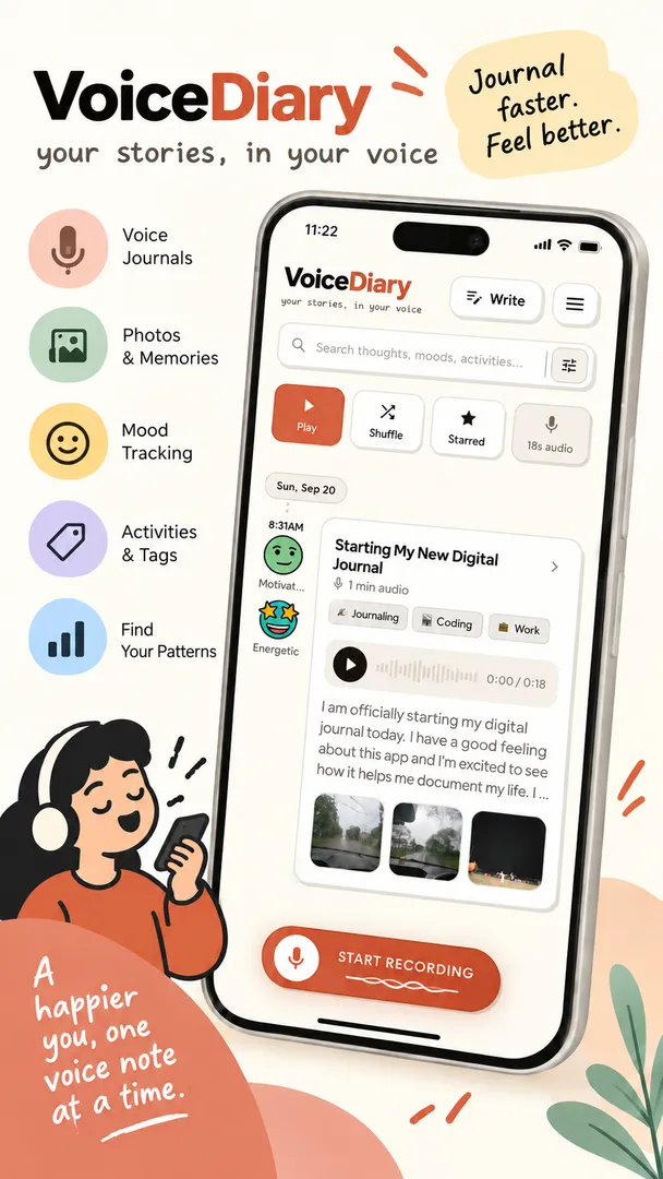 VoiceDiary screenshot 1