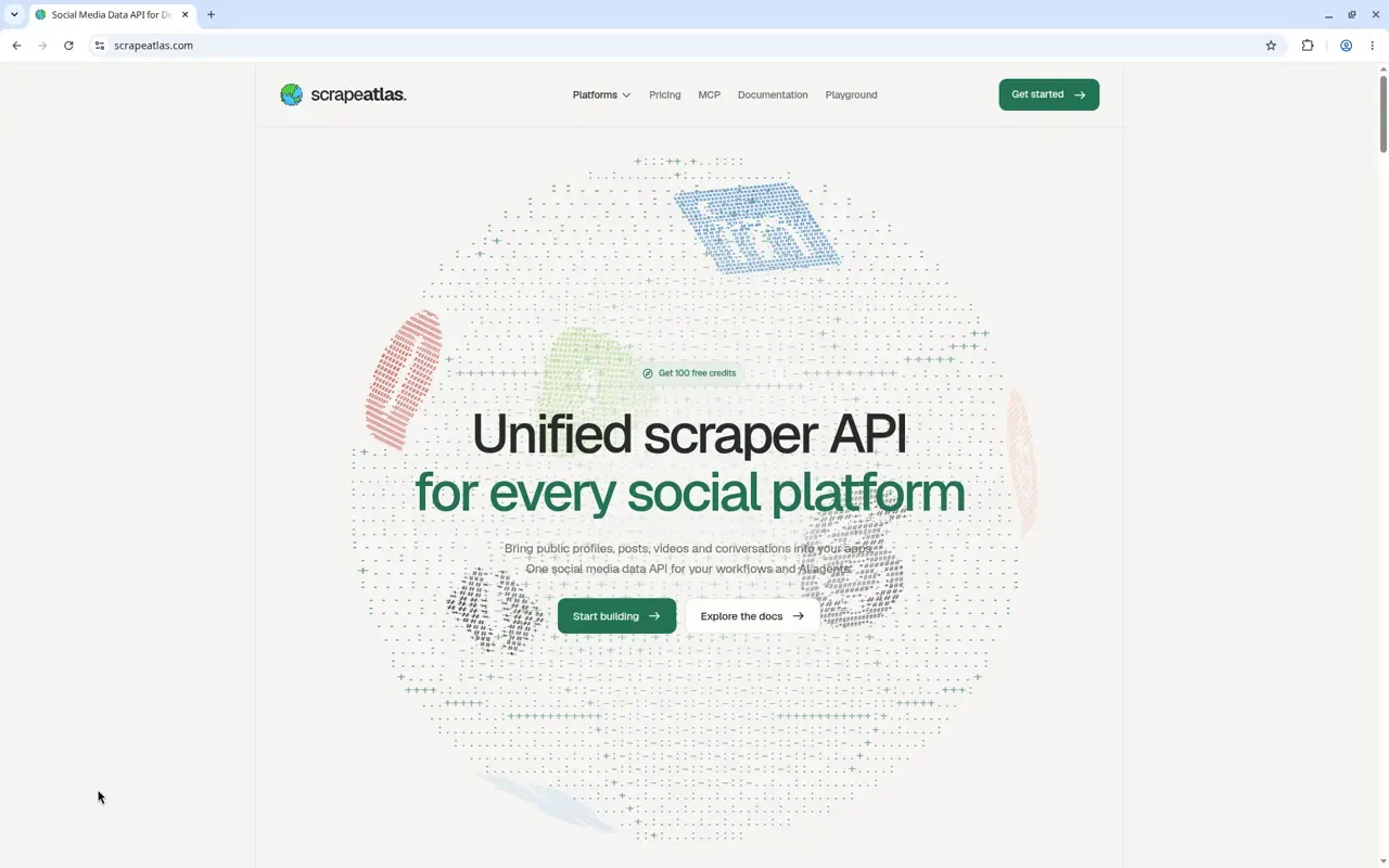 ScrapeAtlas screenshot 1