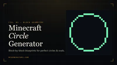 Minecraft Circle Generator