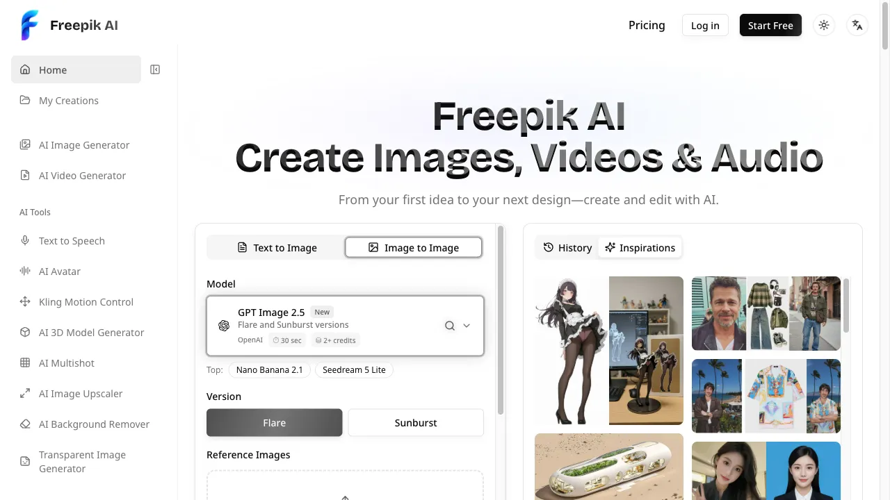 Freepik AI screenshot 1