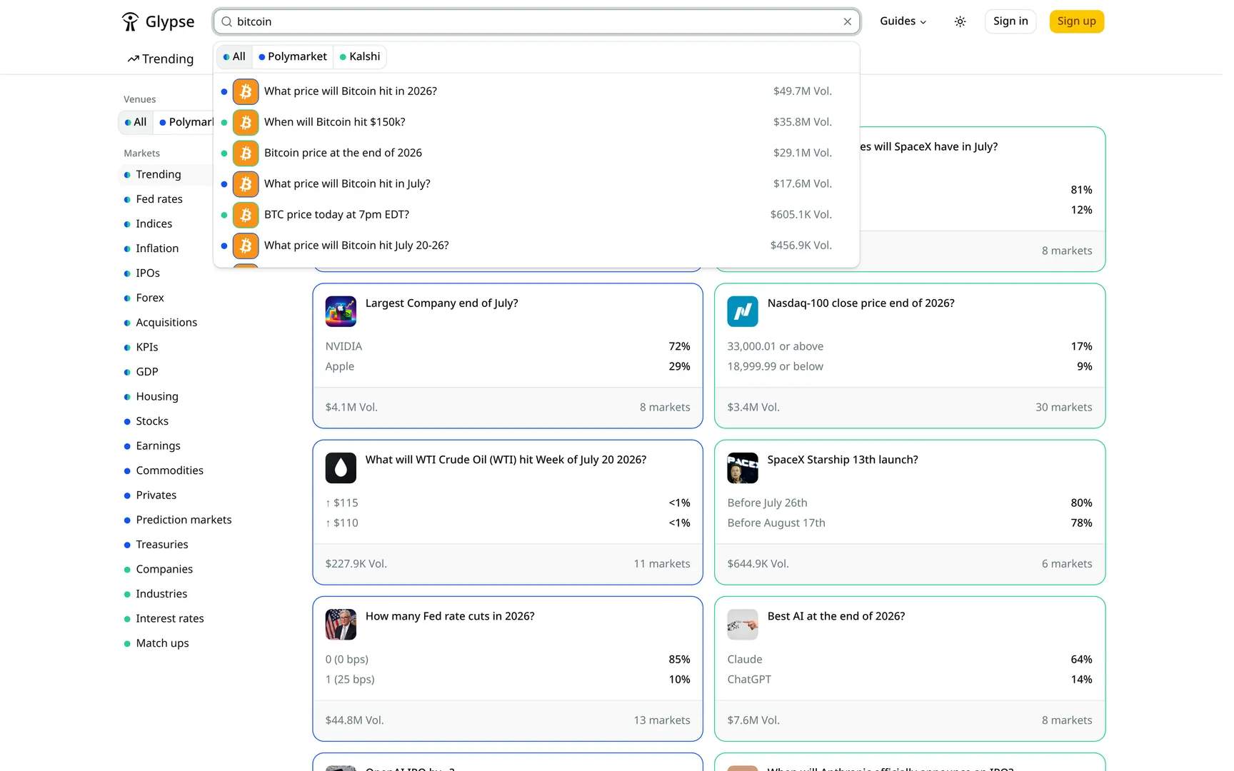 Glypse screenshot 1