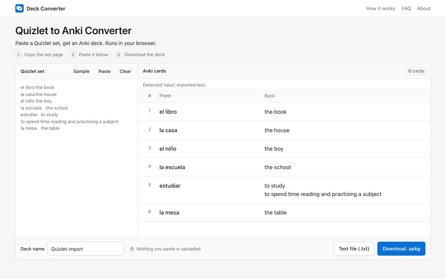 Deck Converter screenshot 1
