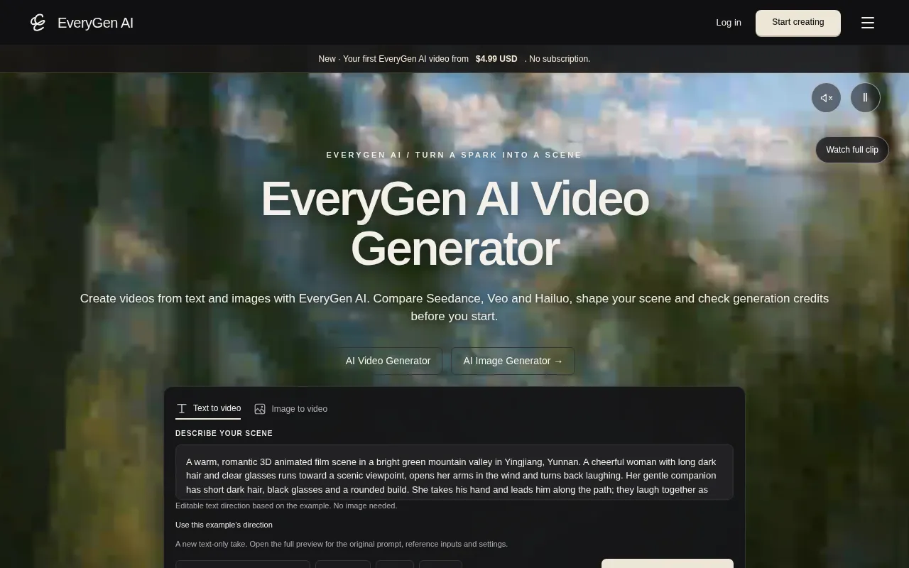 EveryGen AI Video Generator screenshot 1