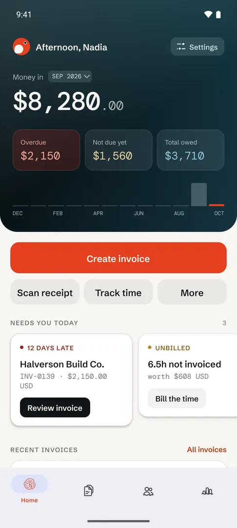 InvoiceKoi screenshot 1