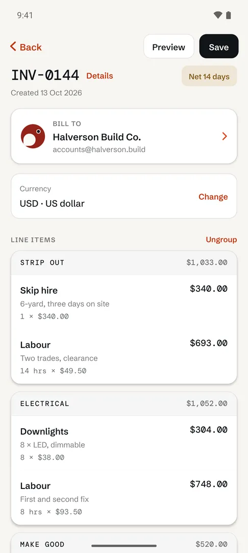 InvoiceKoi screenshot 2