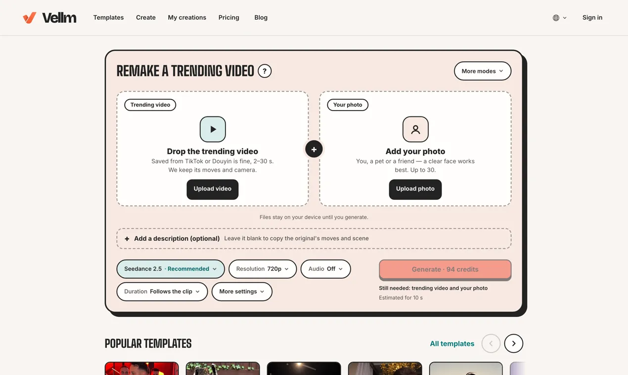 Vellm screenshot 1