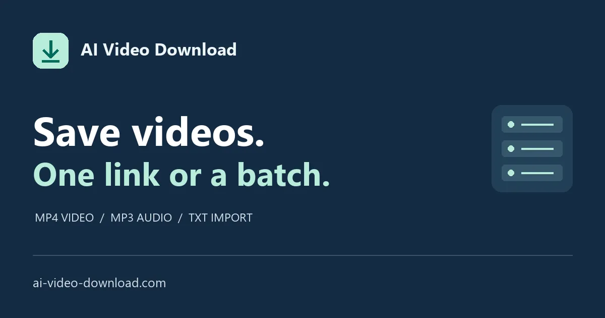 AI Video Download