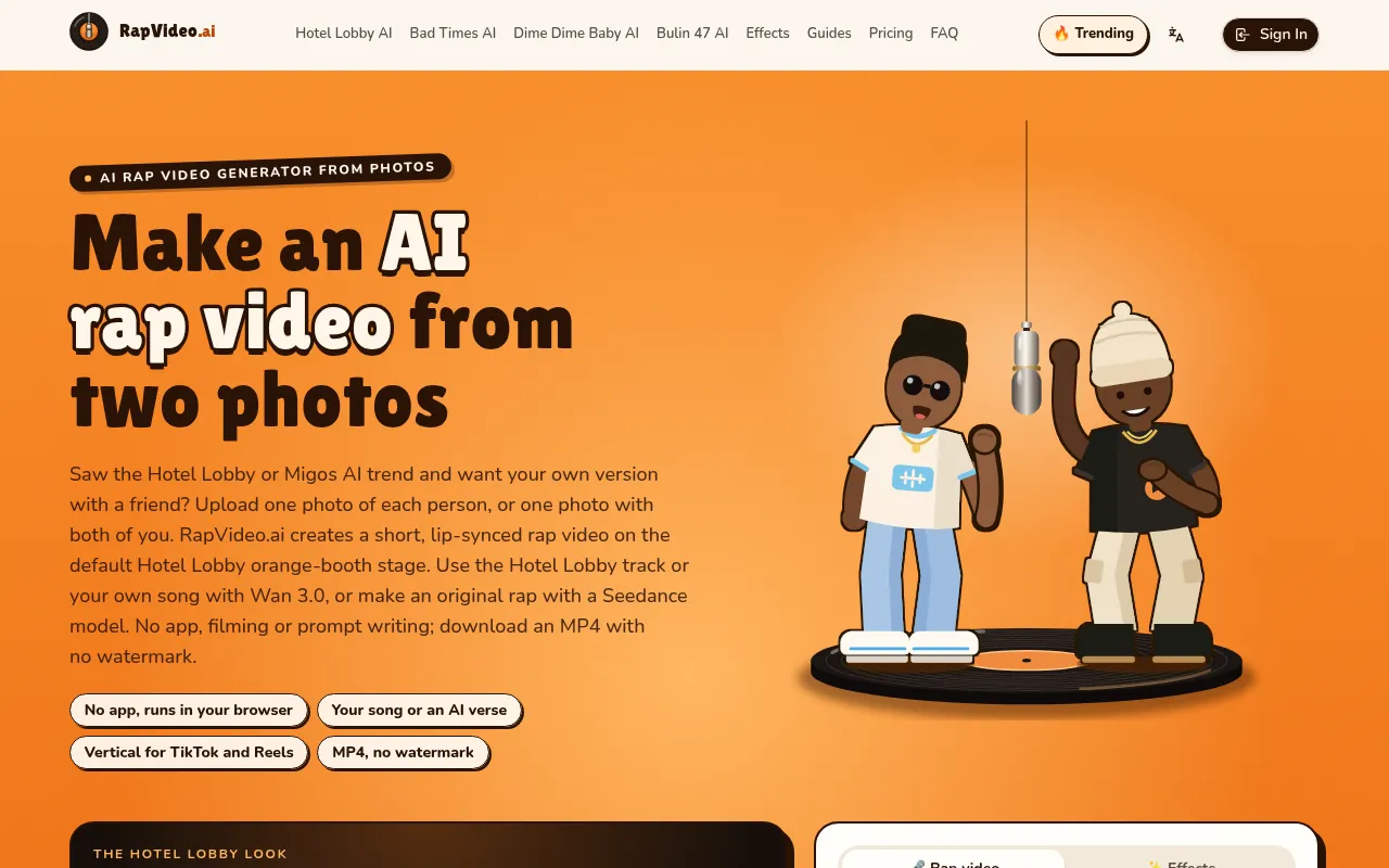 AI Rap Video screenshot 1