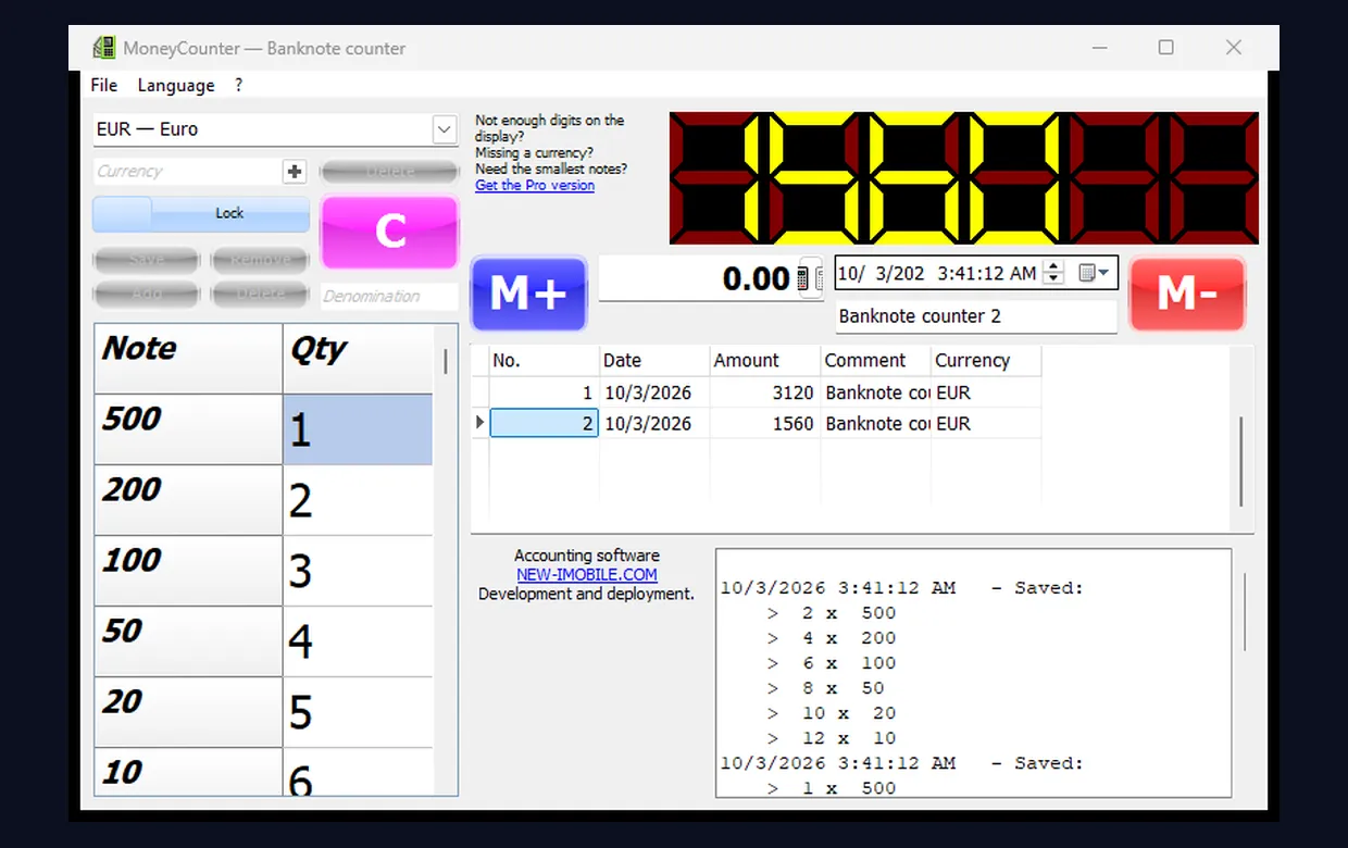 MoneyCounter screenshot 1