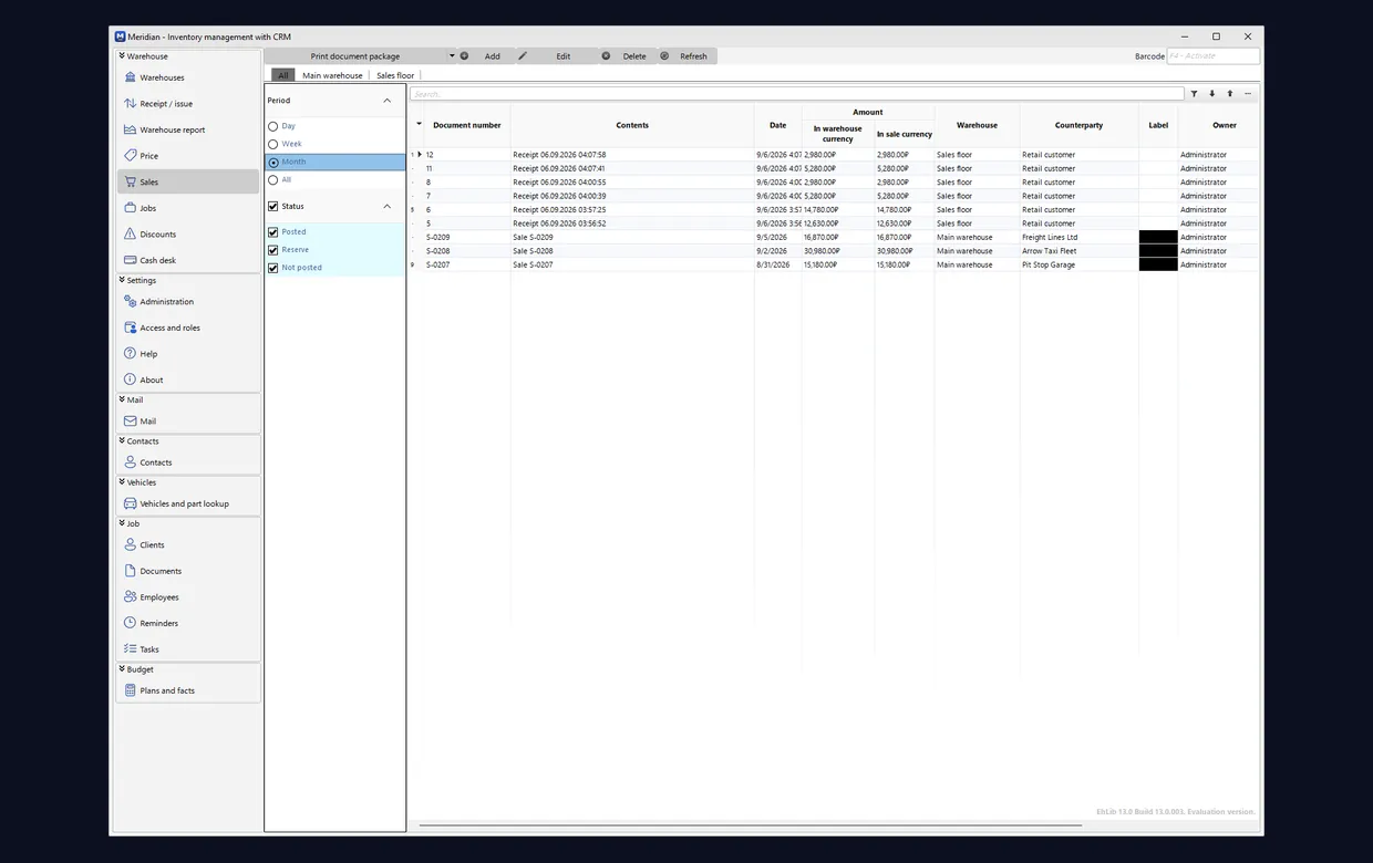 Meridian screenshot 1