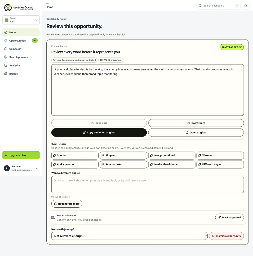 Revenue Scout screenshot 2