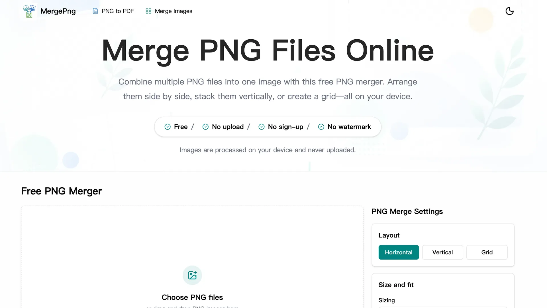 MergePNG screenshot 1